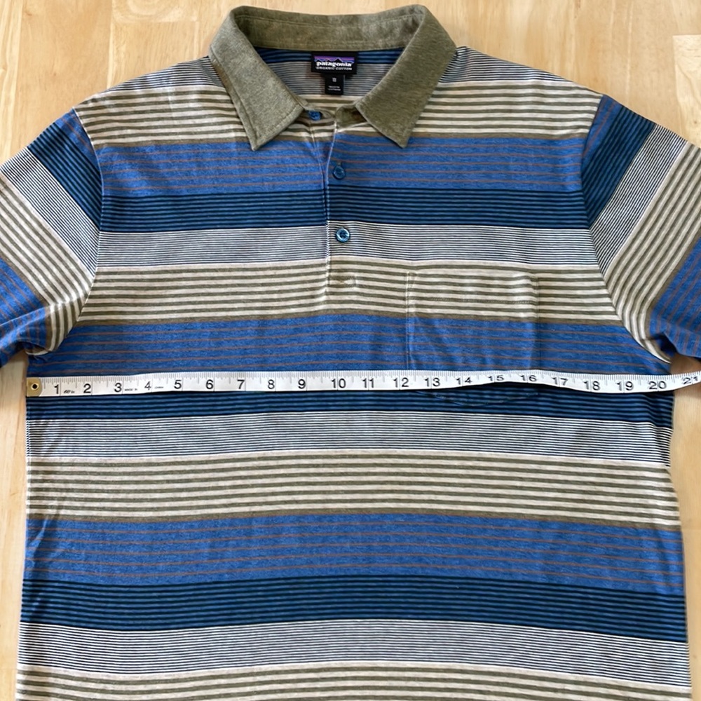 Patagonia Organic Cotton Striped Polo Shirt - Multi Colored - Picture 5 of 14